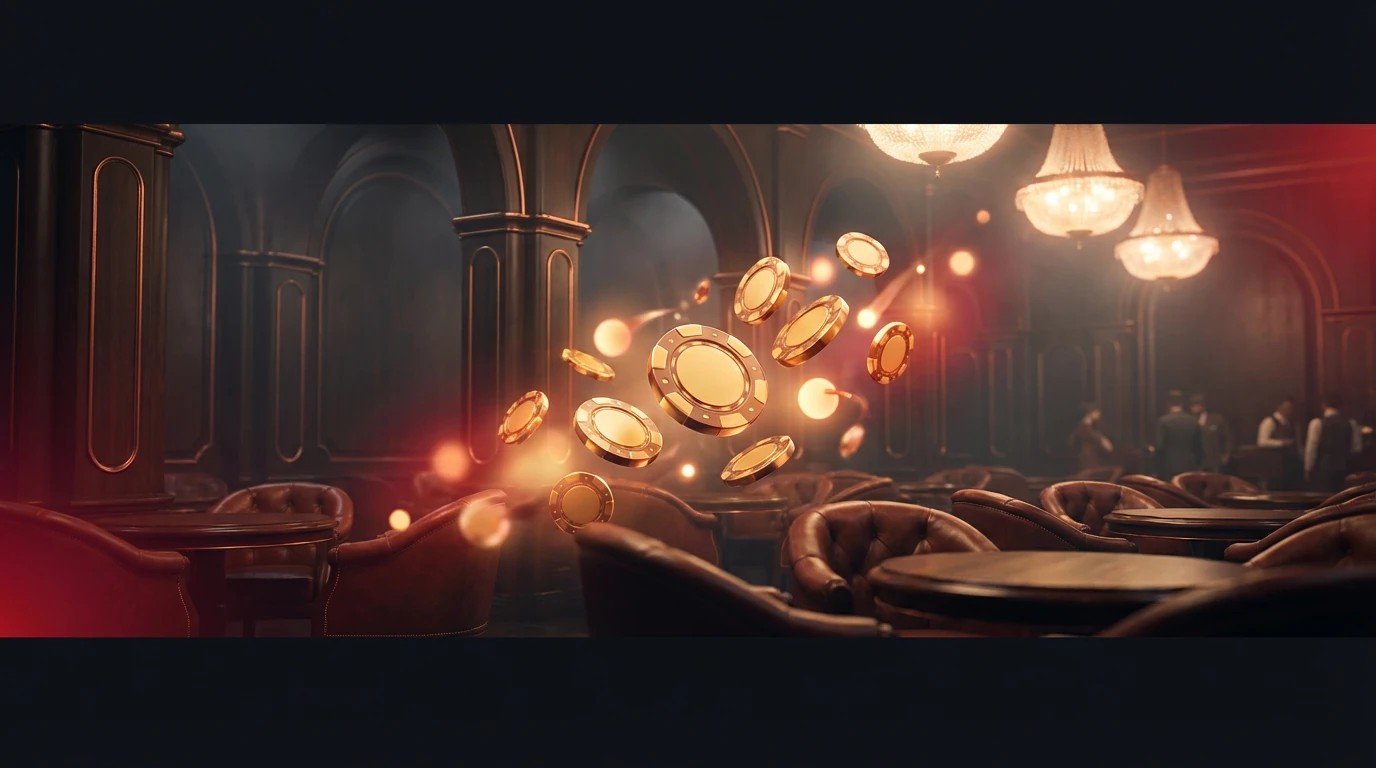 Syndicate mobile blockchain banner showing pokies and crypto visuals