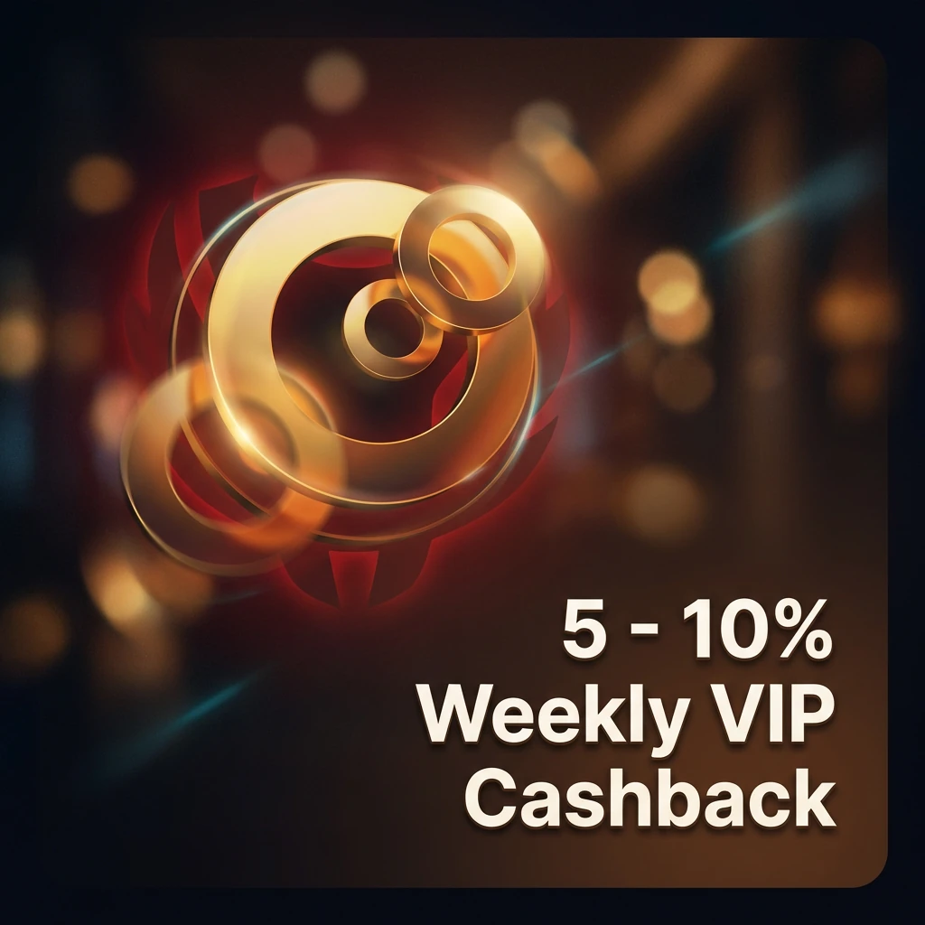5 - 10% Weekly VIP Cashback